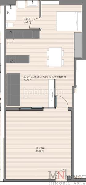 Apartamento T1 em Castellon de la Plana, Spain N.º 258953