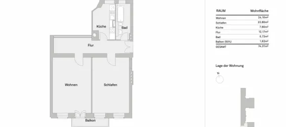 2-salle Appartement à Friedrichshain, Germany No. 111778 13