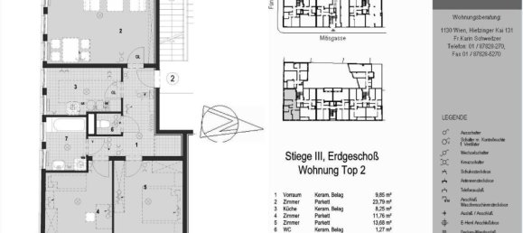 3غرفة شقة في Penzing, Austria رقم 206034 29