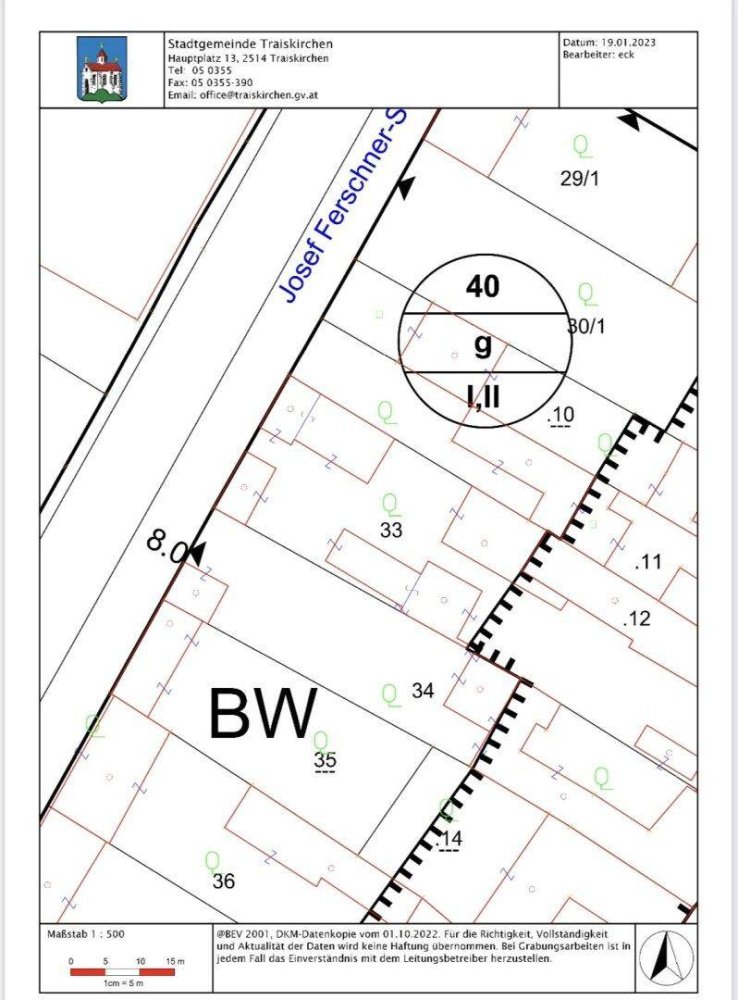Grundstück in Traiskirchen, Austria 748m², Nr. 228560