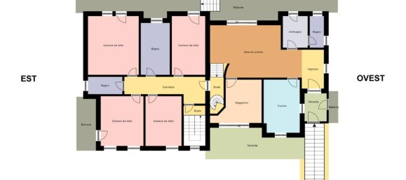 Вилла с 8 комнатами в Кьоджа, Италия № 53200 35