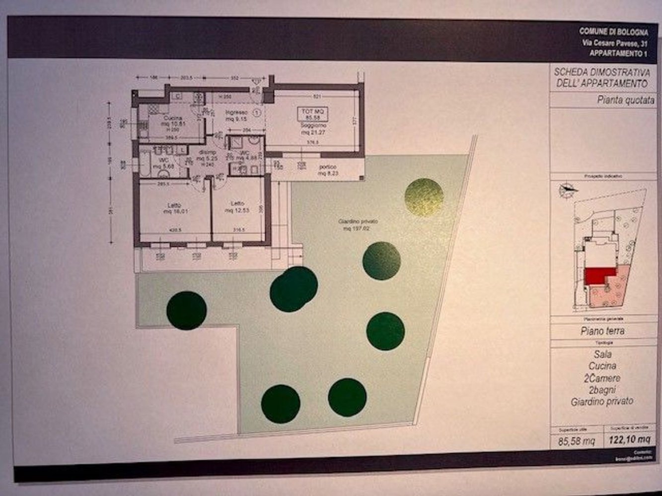 5 rooms Apartment in Bologna, Italy No. 176817