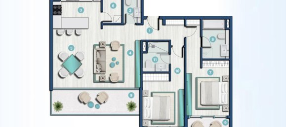 2 chambres Appartement à Al Hamra Village, UAE No. 107095 19