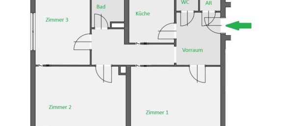 3 rooms Apartment in Leoben, Austria No. 244108 11