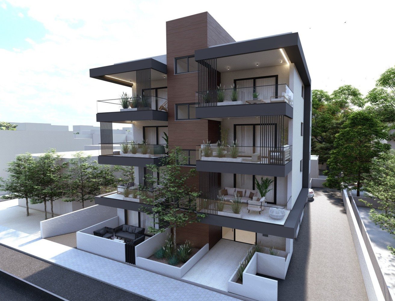 Apartamento de 3 dormitorios en Nicosia, Cyprus No. 34405