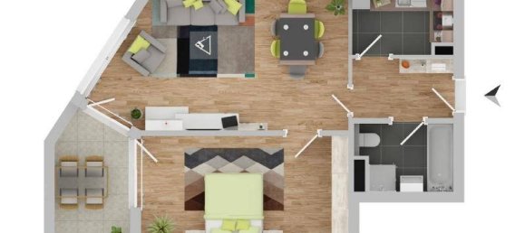 2-salle Appartement à Innsbruck-Stadt, Austria No. 183831 2