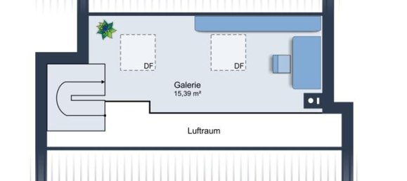 Дуплекс с 1 спальней в Майнц, Германия № 357552 3