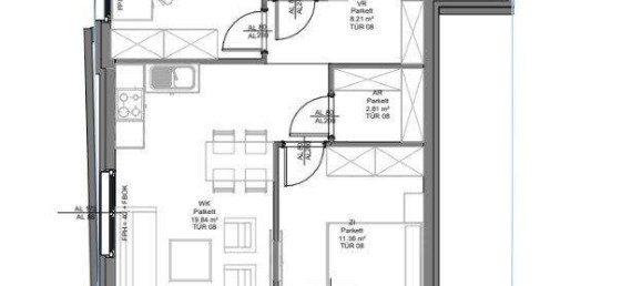 2غرفة شقة في Liesing, Austria رقم 252334 11