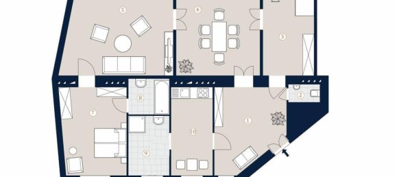 3-salle Appartement à Mariahilf, Austria No. 250426 14