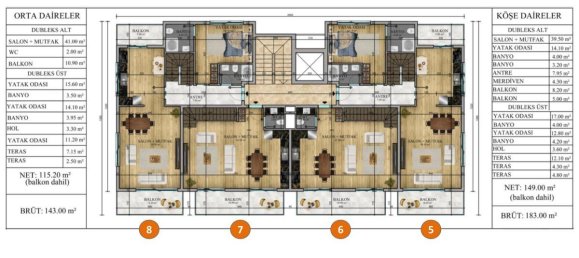 4غرفة شقة في Alanya, Turkey رقم 9974 24