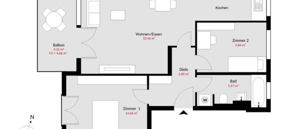Apartamento de 3 habitaciónes en Munich, Germany No. 331323 9