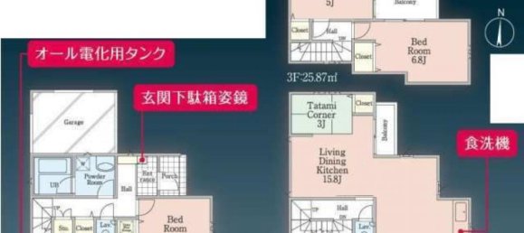 3 chambres Maison à Tokyo, Japan No. 6027 2
