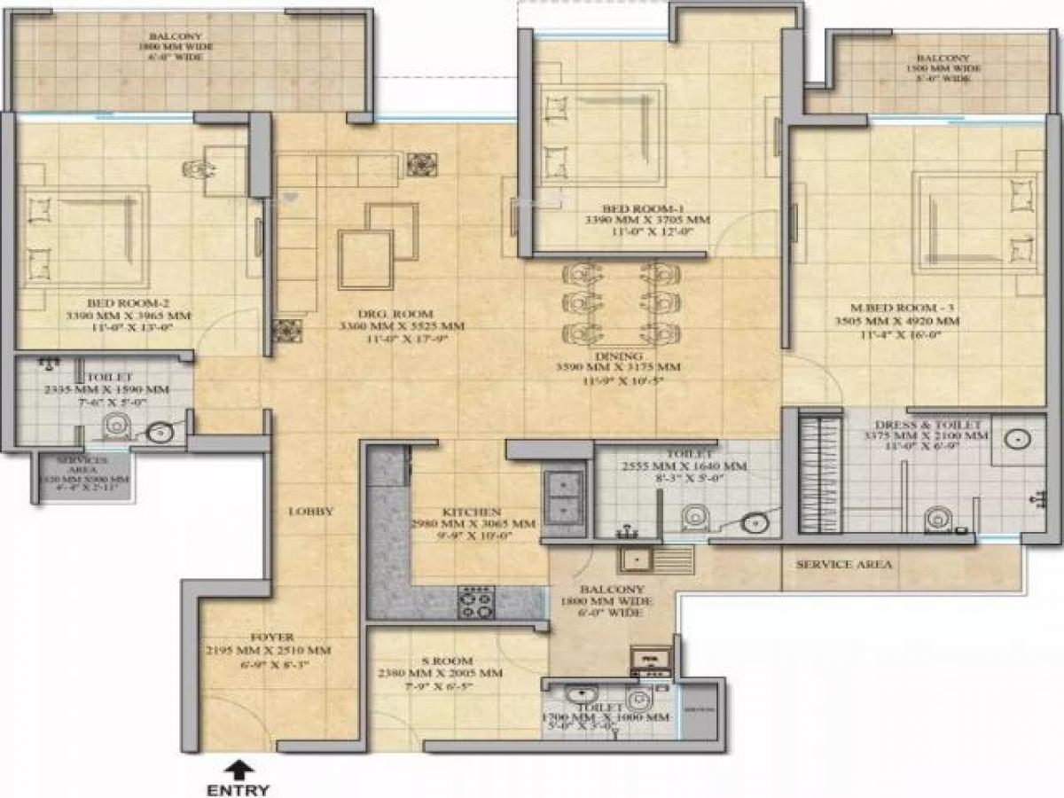 3 bedrooms House in Noida, India No. 65371