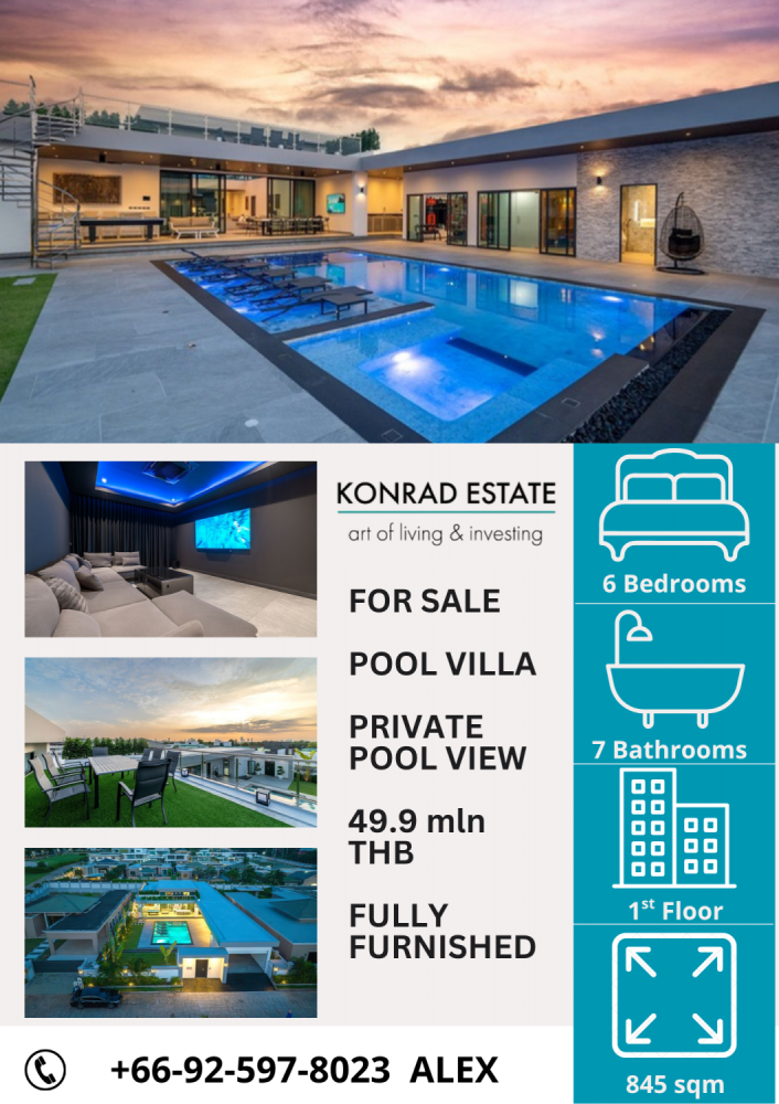 Villa de 6 dormitorios en Pattaya, Thailand No. 59987