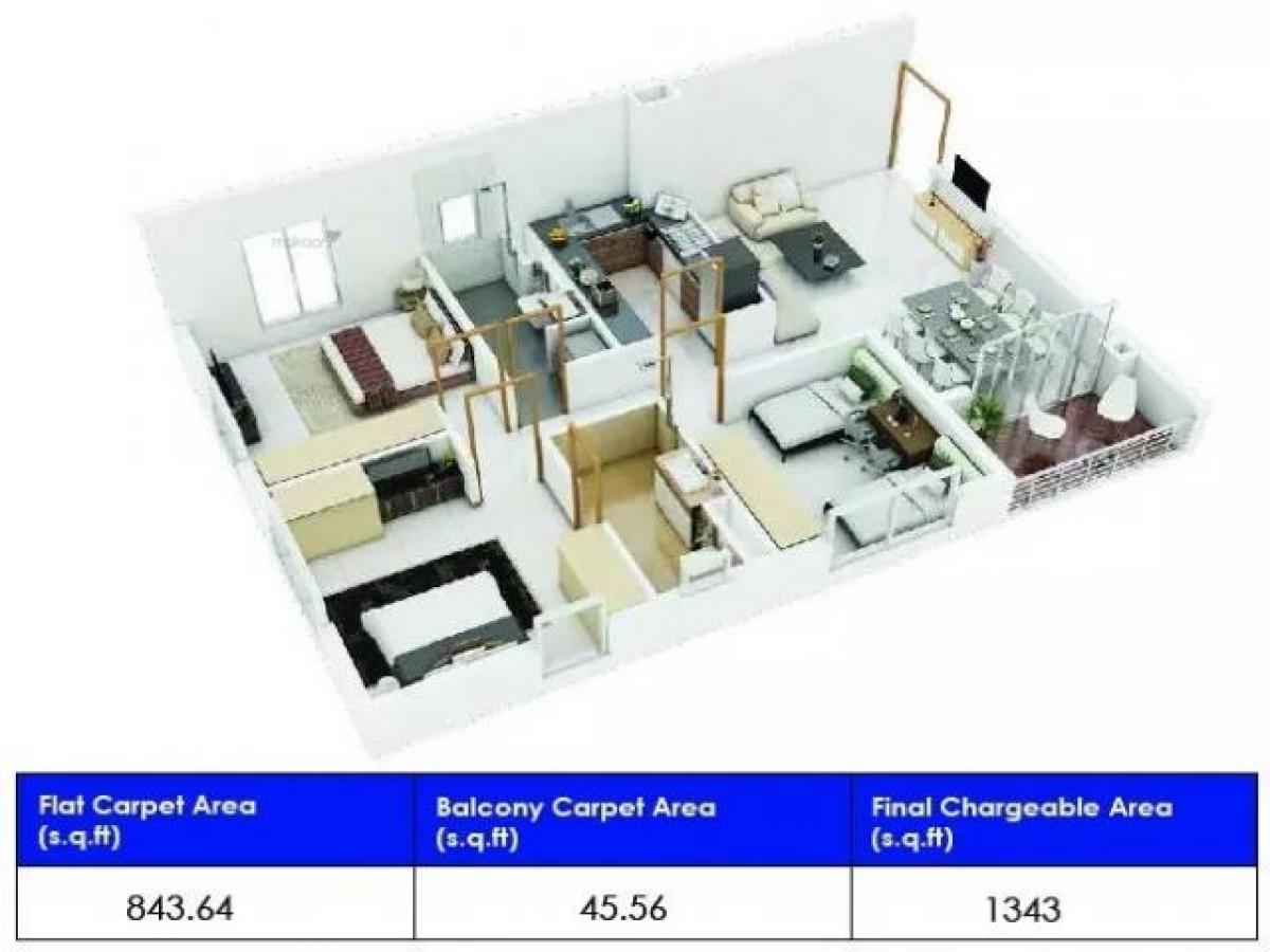 3 غرف نوم منزل في Kolkata, India رقم 23216