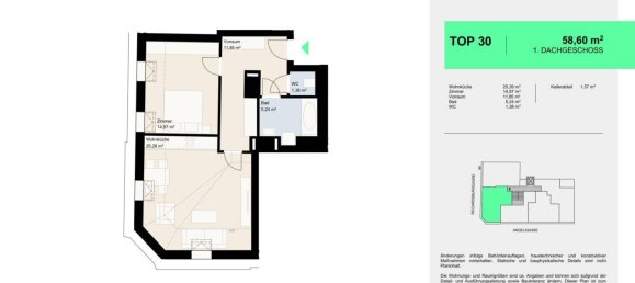 Apartamento de 2 habitaciónes en Favoriten, Austria No. 45768 7