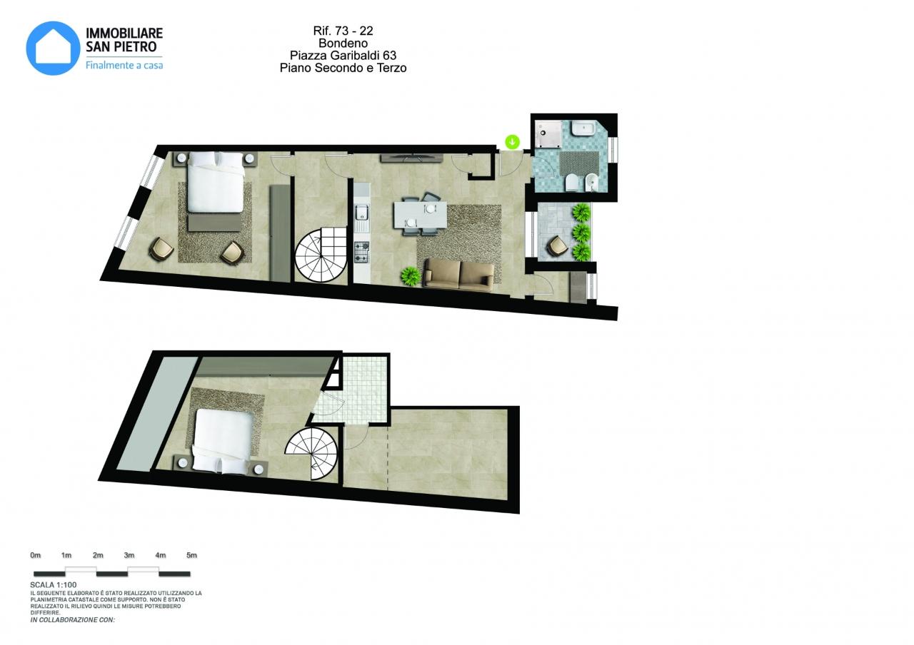 3-salle Appartement à Bondeno, Italy No. 37704