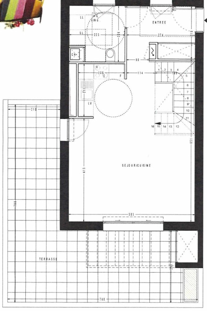 Dúplex de 2 dormitorios en Saran, France No. 83490