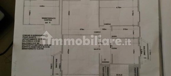 Apartamento de 2 dormitorios en Bordighera, Italy No. 222411 19