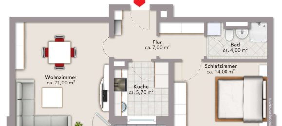 1 Schlafzimmer Wohnung in Traunstein, Germany, Nr. 268898 8