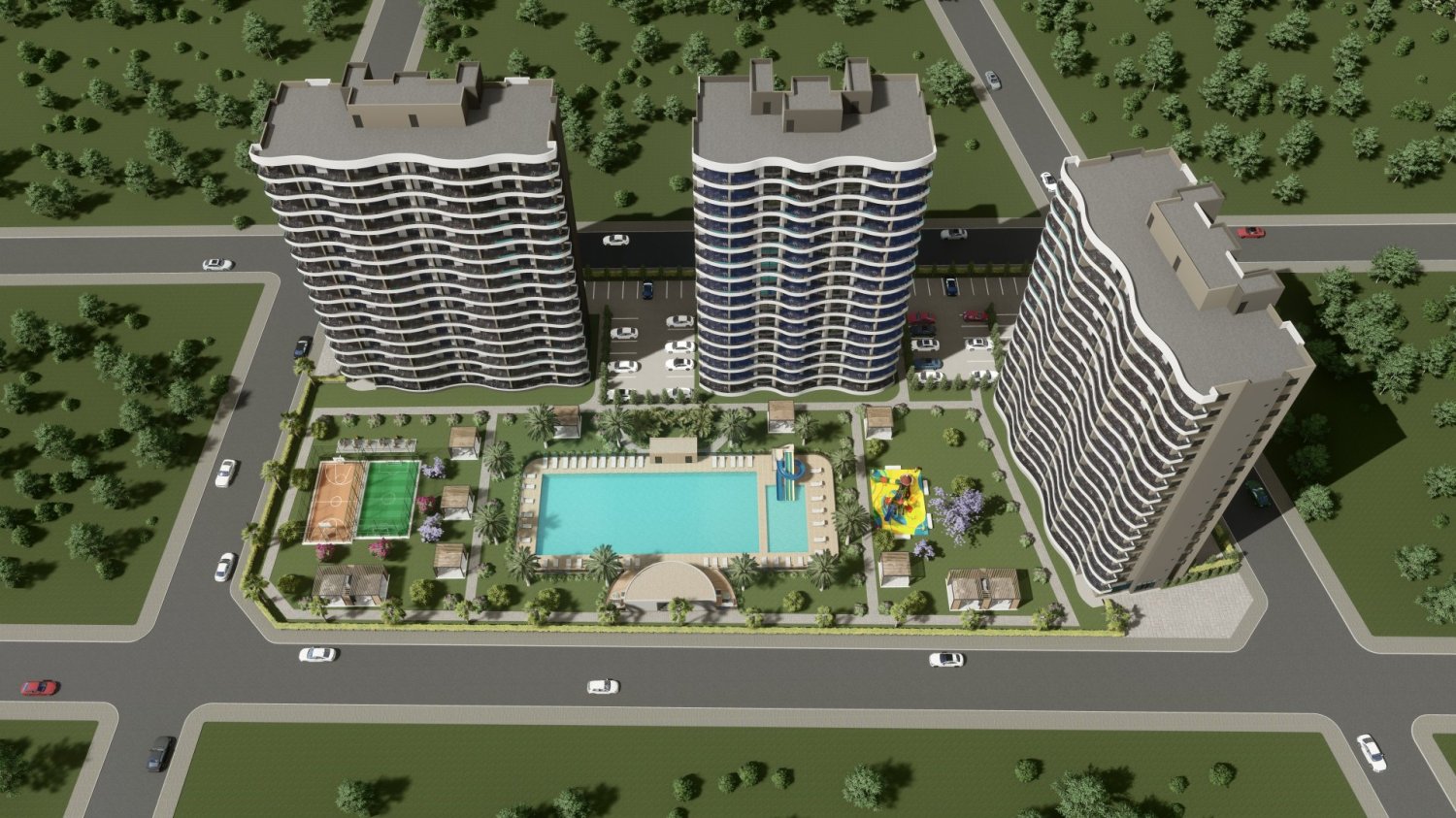 Appartement 1+2 à Mersin, Turkey No. 32276