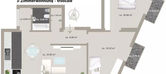 3 rooms Apartment in Trentino-Alto Adige, Italy No. 220211 66