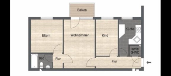 Квартира с 2 спальнями в Бохум, Германия № 357055 11