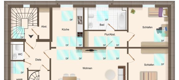 4 غرف نوم منزل ذو طابقين في Monchengladbach, Germany رقم 271643 14