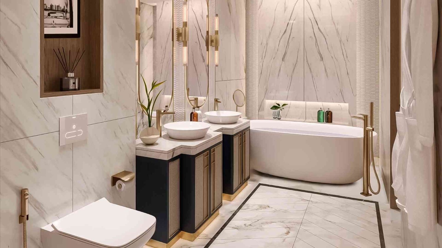 Квартира с 2 спальнями в HARBOUR LIGHTS, Maritime City, ОАЭ № 60617