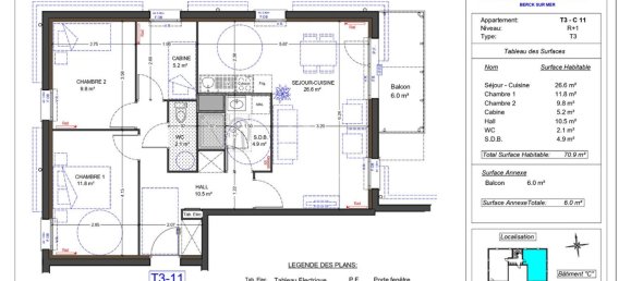 2 bedrooms Apartment in Berck, France No. 82826 2