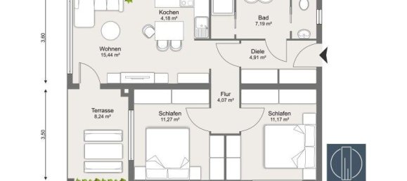 3-salle Appartement à Schwechat, Austria No. 38022 15