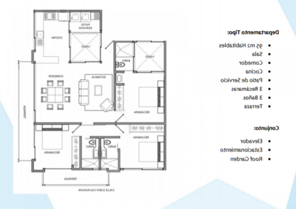 3 bedrooms Apartment in Mexico No. 228202