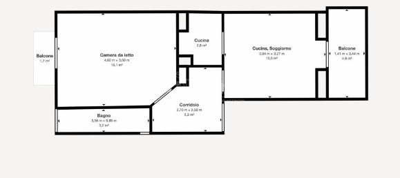 Квартира с 2 комнатами в Парелла, Италия № 129321 16