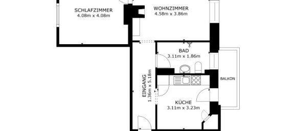 2-Zimmer Wohnung in Hall in Tirol, Austria, Nr. 207758 12