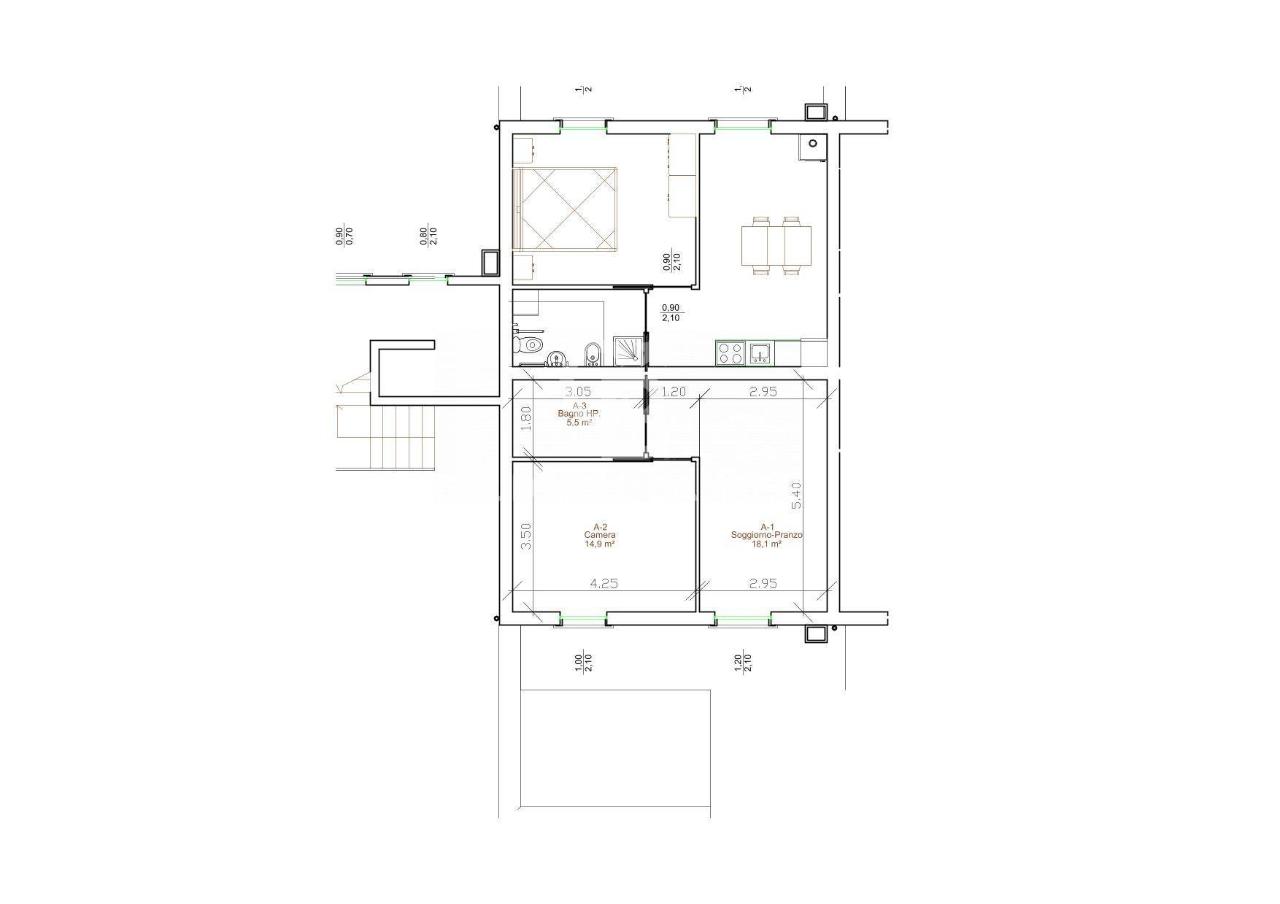 2 rooms Apartment in Castel di Sangro, Italy No. 9129