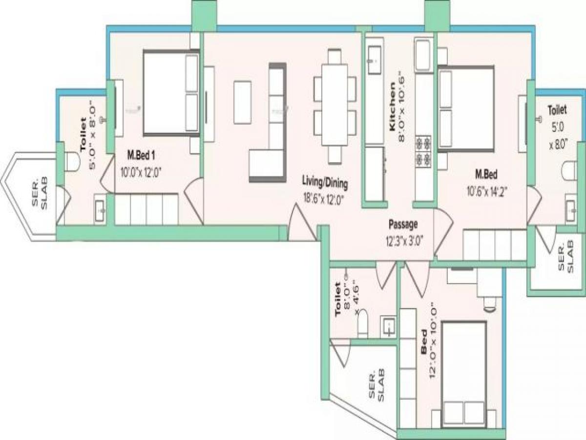 3 Schlafzimmer Haus in Mumbai, India, Nr. 8913