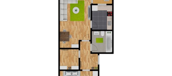 2-Zimmer Wohnung in Leipzig, Germany, Nr. 69477 6