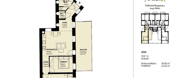 3 rooms Apartment in Penzing, Austria No. 248904 19