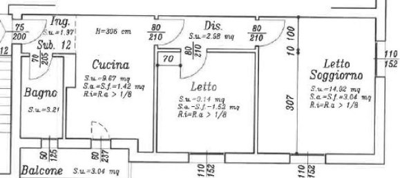 3غرفة شقة في Mirandola, Italy رقم 107801 15