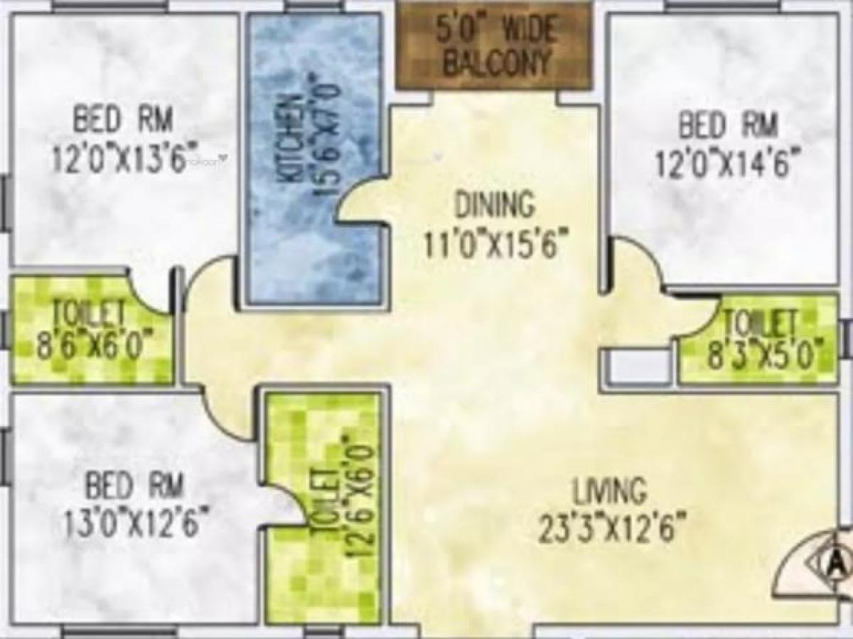 Casa de 3 dormitorios en Kolkata, India No. 15724