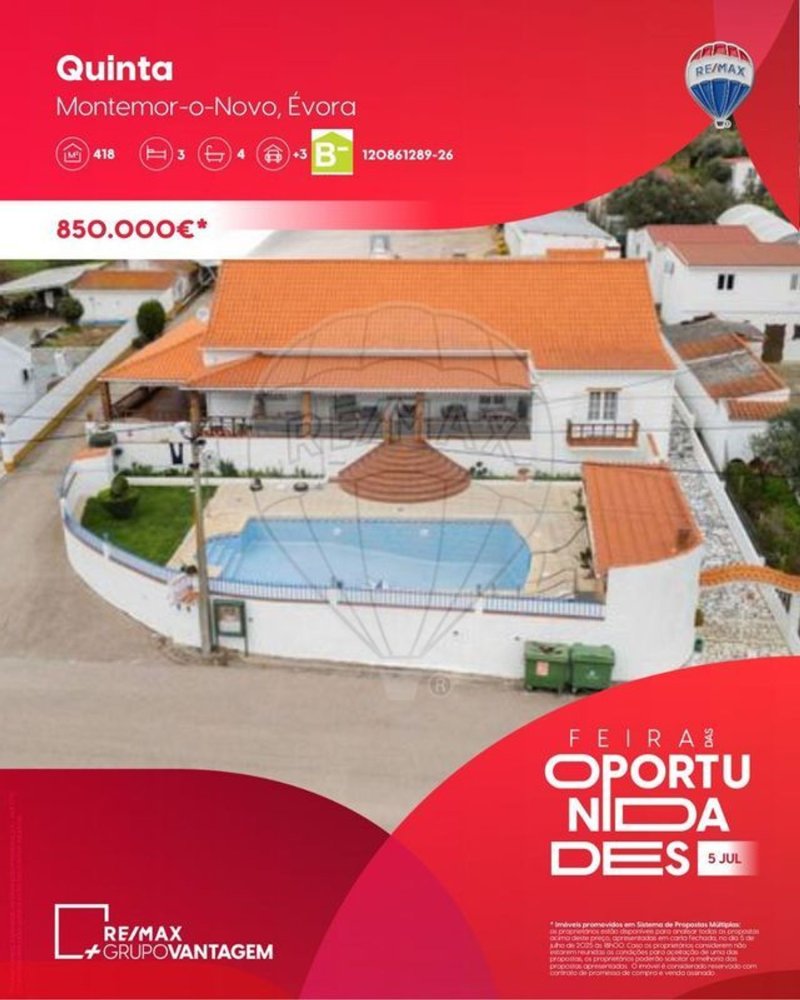 3 bedrooms House in Montemor o Novo, Portugal No. 107775
