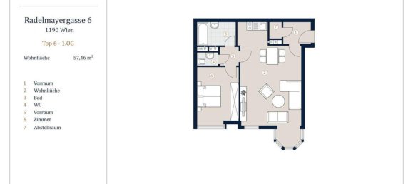 Apartamento de 2 habitaciónes en Dobling, Austria No. 72767 17
