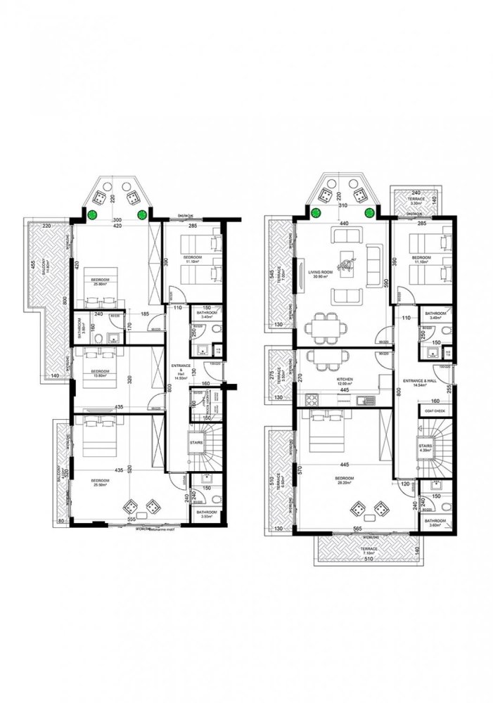 Ático de 6+2 en Yekta Golden Valley, Oba, Turkey No. 37731 1