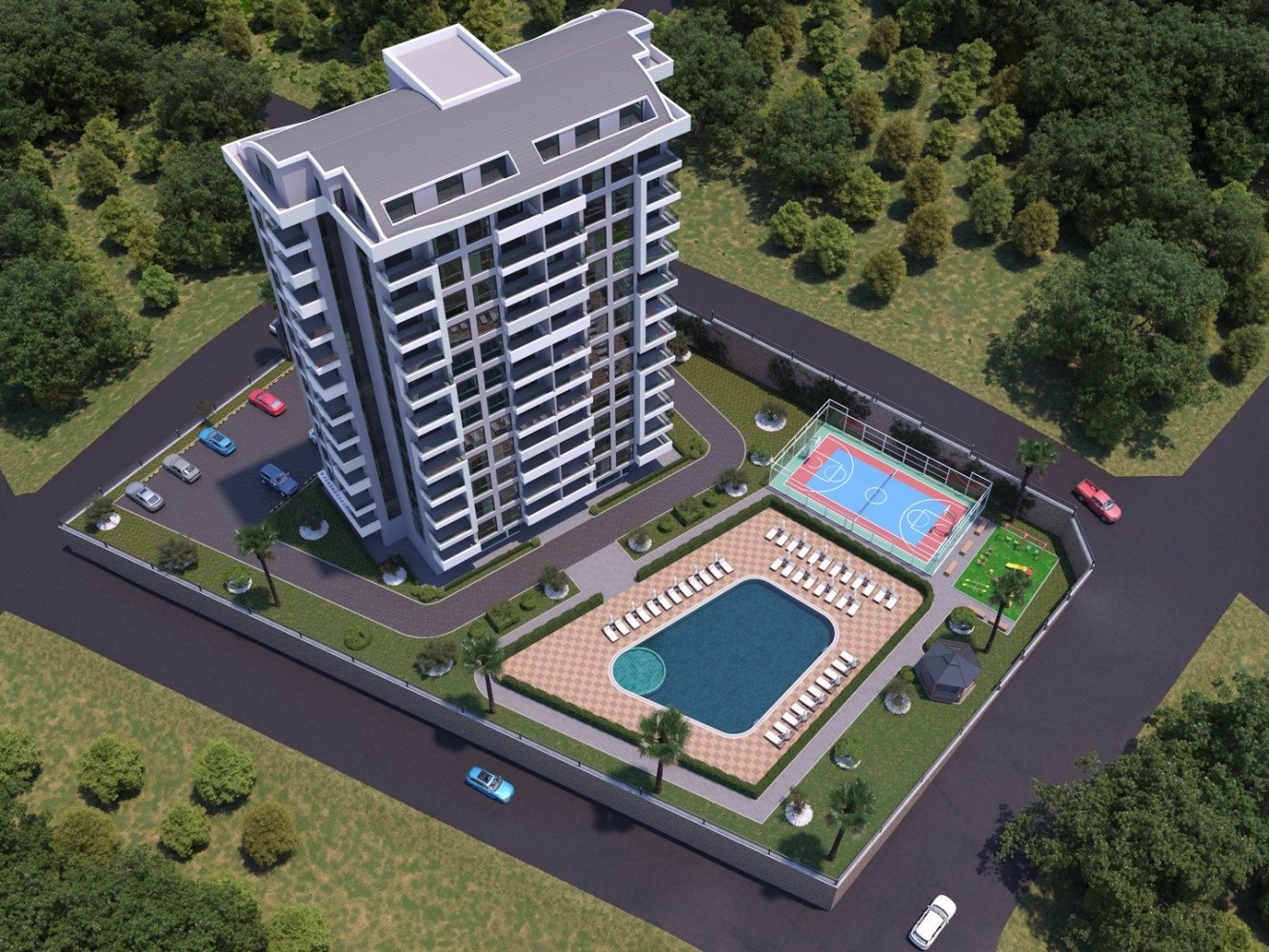Apartment 1+1 in Mahmutlar, Turkey No. 13565