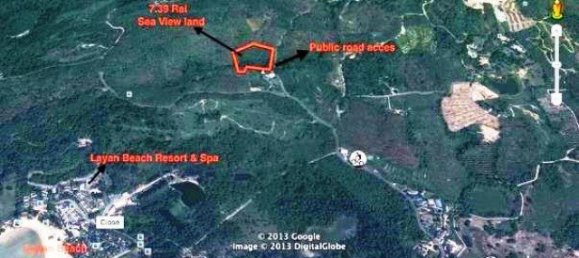 Земельный участок 11824м² в Пляж Лаян, Таиланд № 26008 5