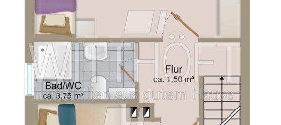 Таунхаус с 3 комнатами в Вандсбек, Германия № 278361 3