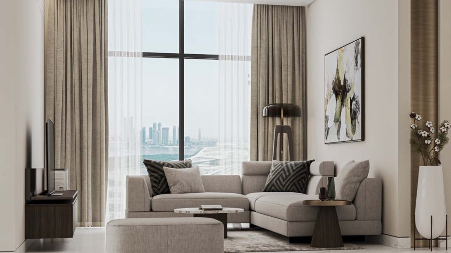 1 Schlafzimmer Wohnung in 330 RIVERSIDE CRESCENT, Nadd Al Sheba, UAE, Nr. 60495