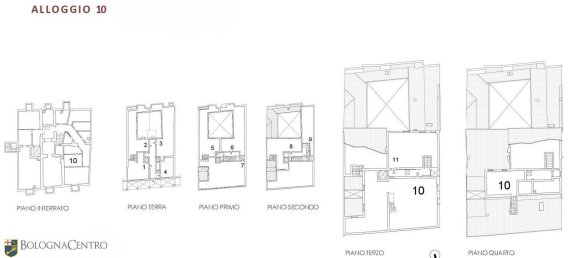 Apartamento T5 em Bologna, Italy N.º 321823 9
