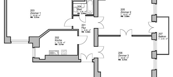 3 rooms Apartment in Neukolln, Germany No. 369502 20