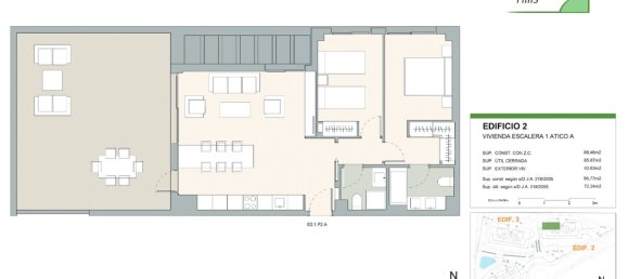 Пентхаус с 2 спальнями в Camarate Hills, Касарес, Испания № 15584 2